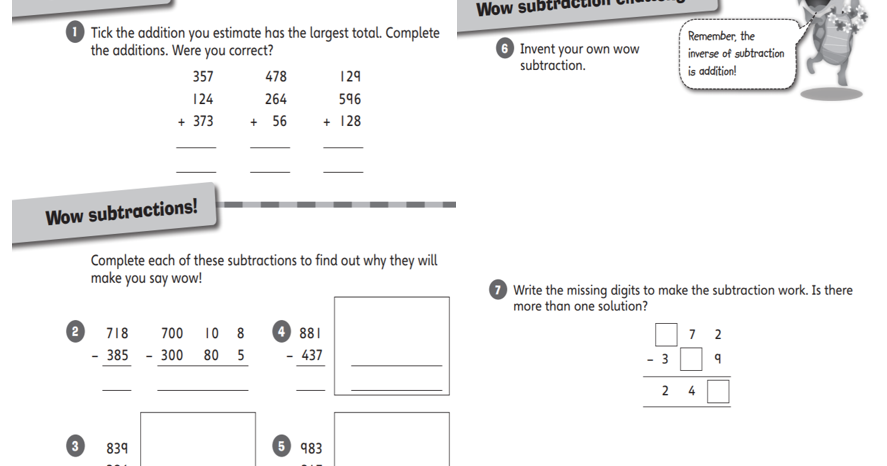 Year 4 Homework: Maths