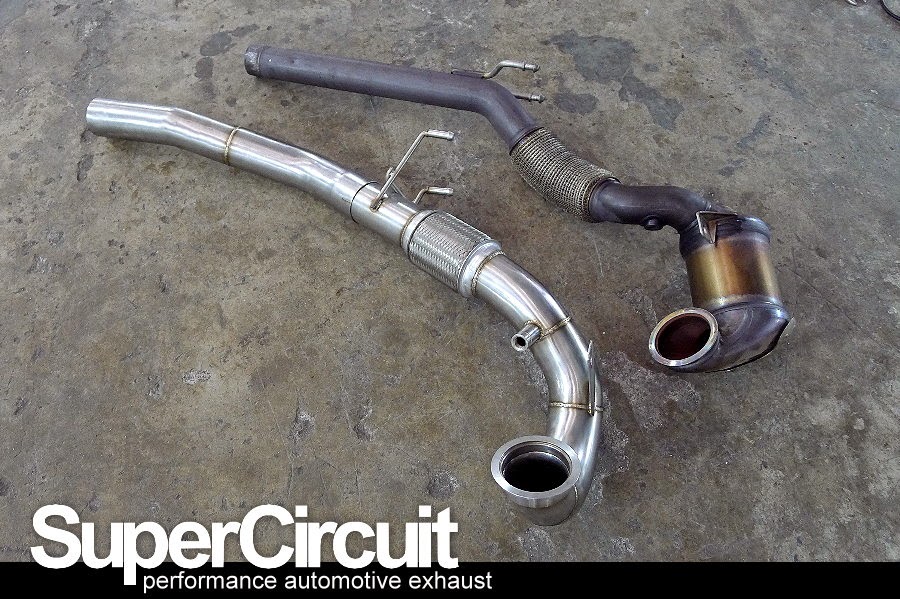 SUPERCIRCUIT Exhaust Pro Shop VW Golf 7 GTI Downpipe