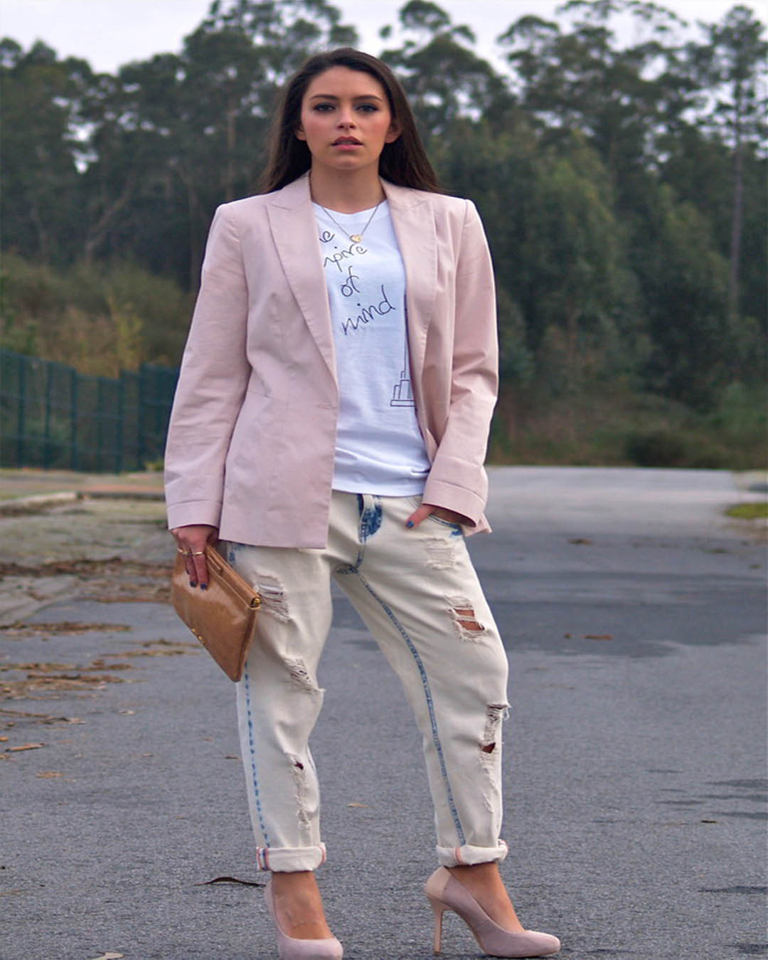 Palo Rosa Conjunto Jogger Rosa Oversize Jogging Pantalon Mujer