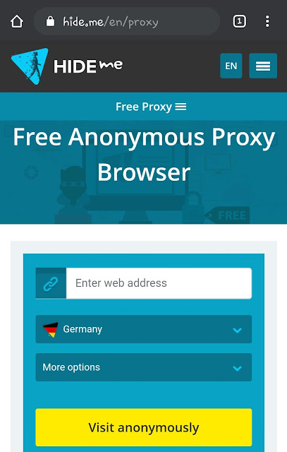 Unblock blocked sites using proxy servers