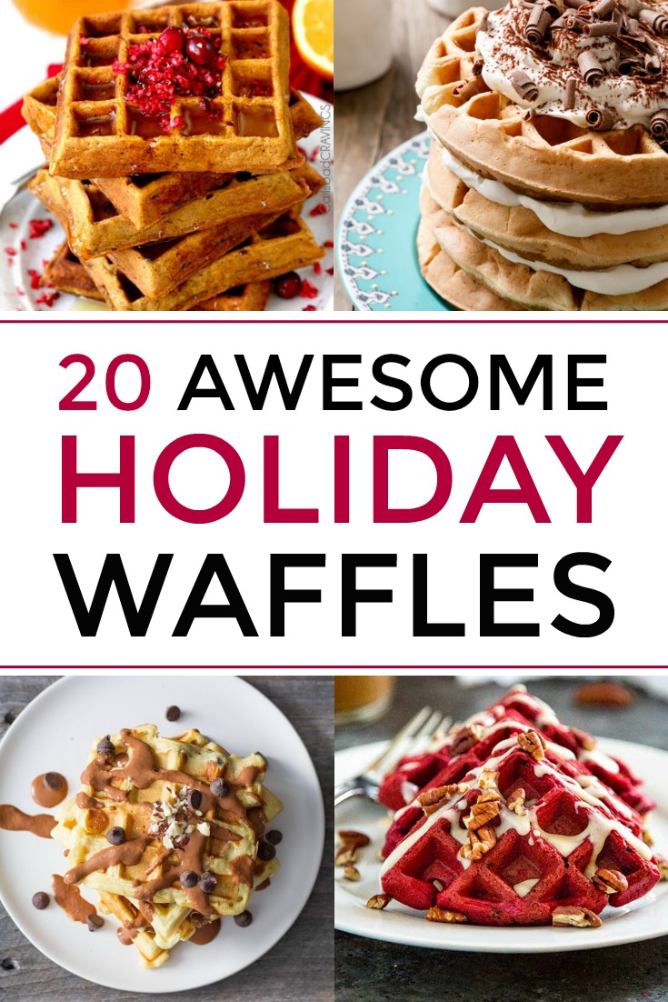20 of the Most Delicious Christmas Waffle Recipes You Must Make this Year