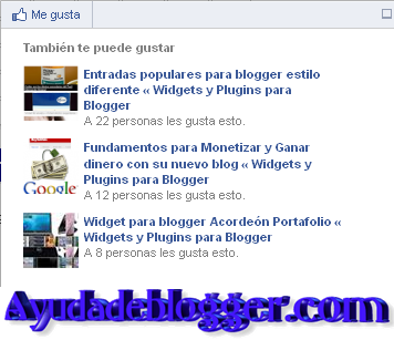 Como agregar la barra de recomendaciones de Facebook a Blogger