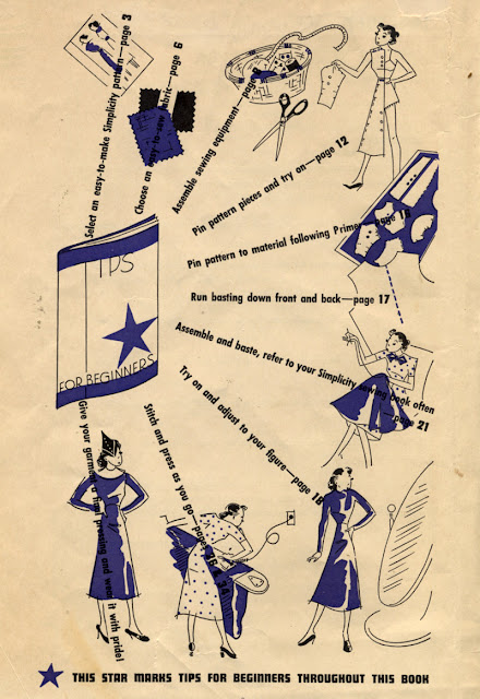 Simplicity sewing guide from 1937