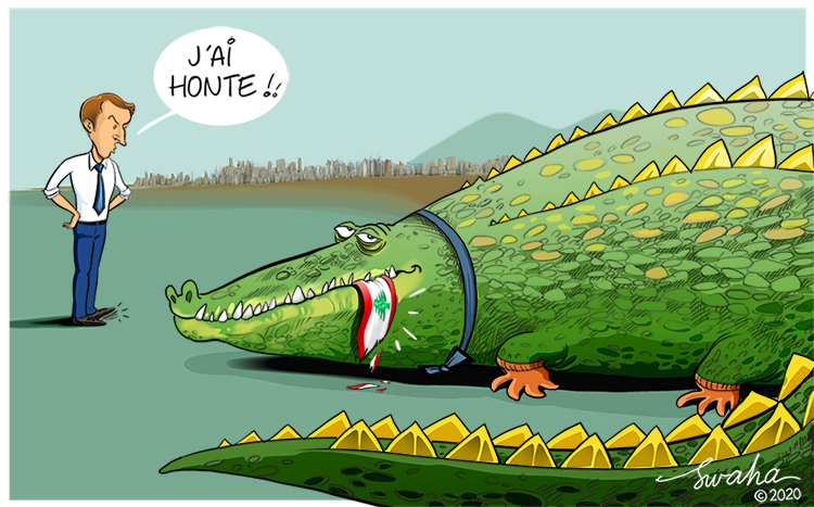 SWAHA cartoons: MACRON EXPRESSES 'SHAME' FOR LEBANESE LEADERS AFTER ...