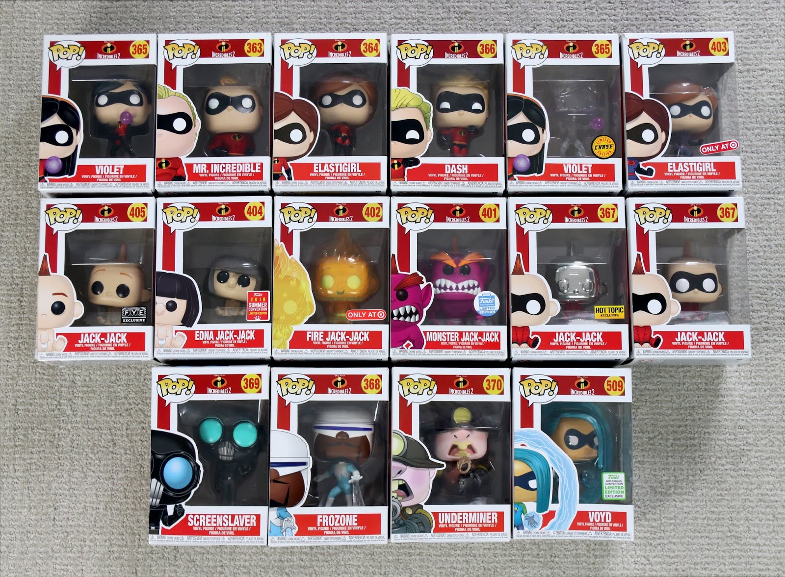 funko pop list of all