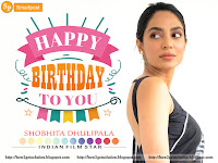 sobhita dhulipala, birthday celebration, black saree