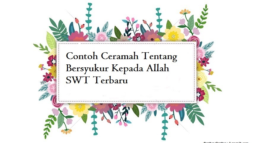 Pidato tentang bersyukur singkat