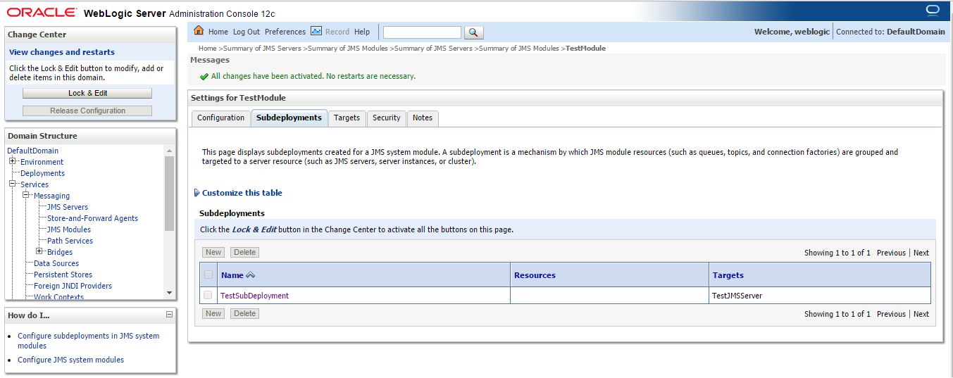 adsterra business service JMS queue in weblogic server 12c
