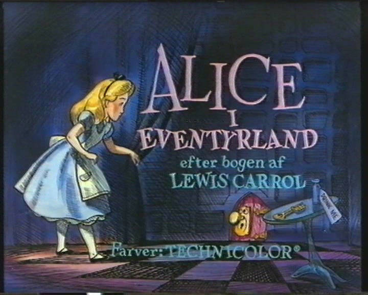 MED DANSK TALE ALICE I EVENTYRLAND (1951dub) Originale danske fortekster