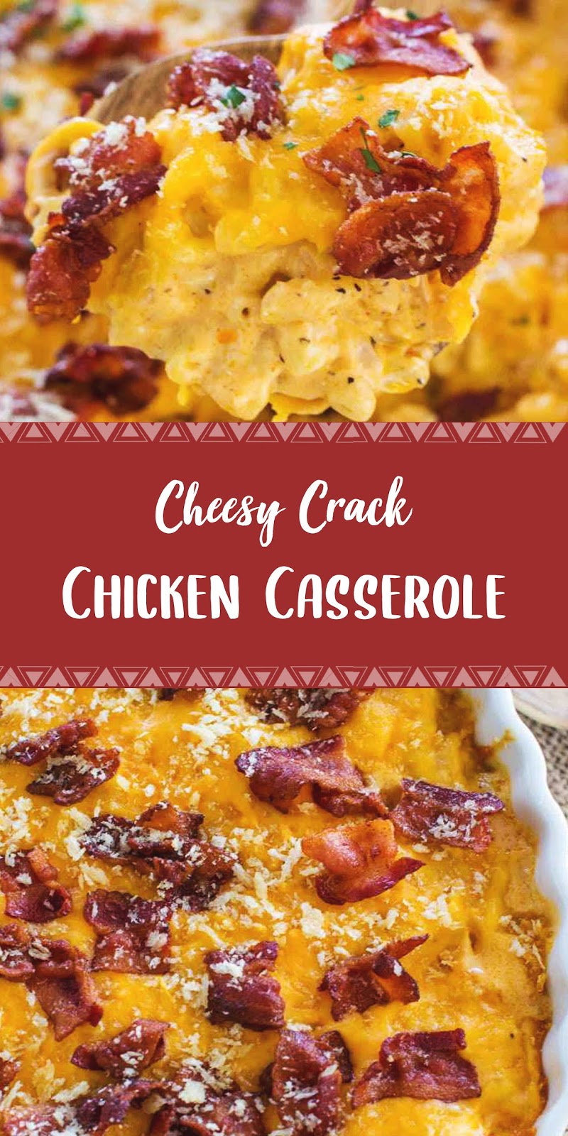 Cheesy Crack Chicken Casserole - Jolly Lotus