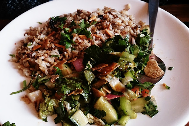 Moroccan Soup Bar, vegetarian, fattoush