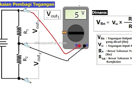 Rangkaian Pembagi Tegangan Serta Pengaplikasiannya Pada Bidang Otomotif, Wajib diketahui Agar Tidak Salah Paham