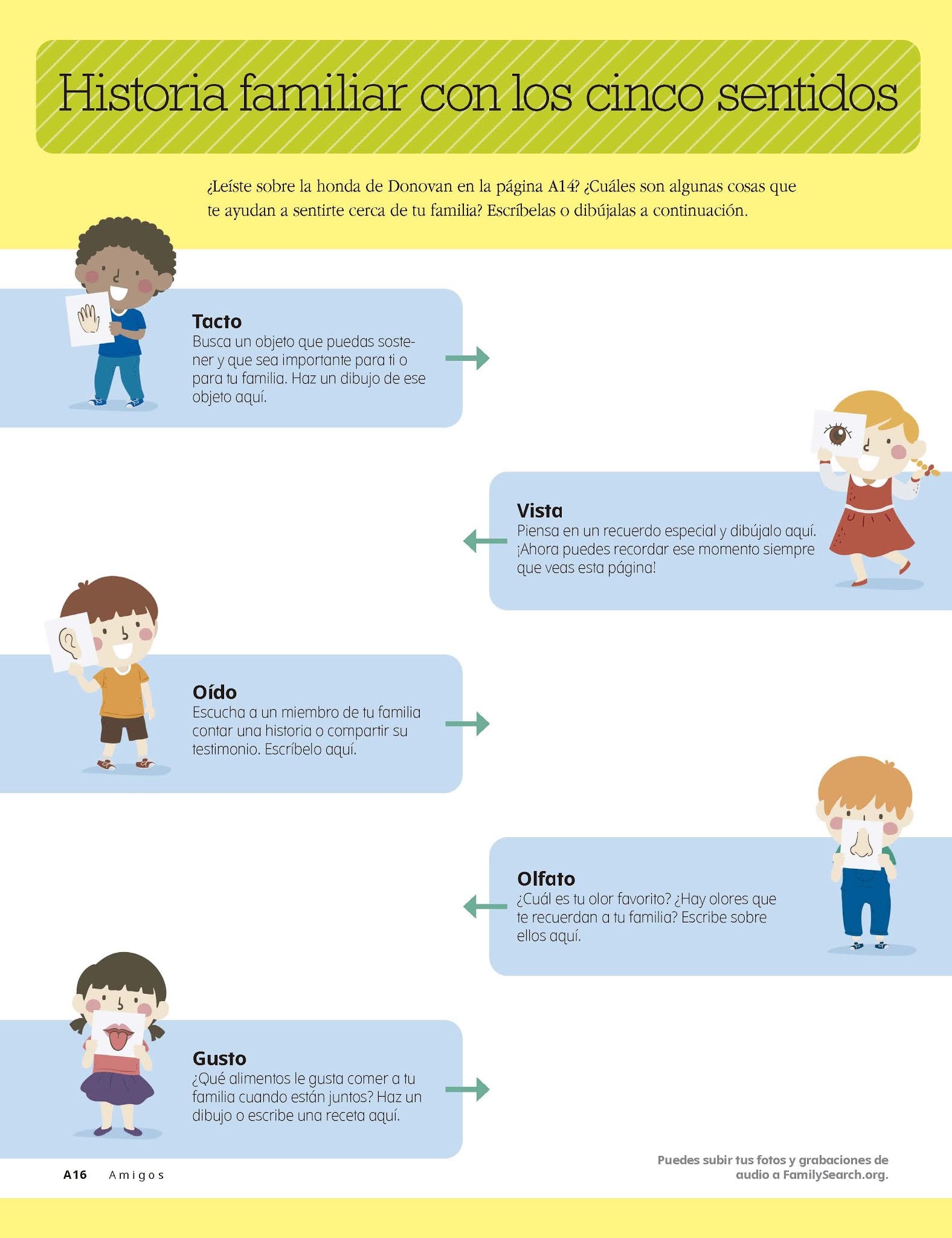 Ven Sígueme Ideas para la enseñanza: HISTORIA FAMILIAR