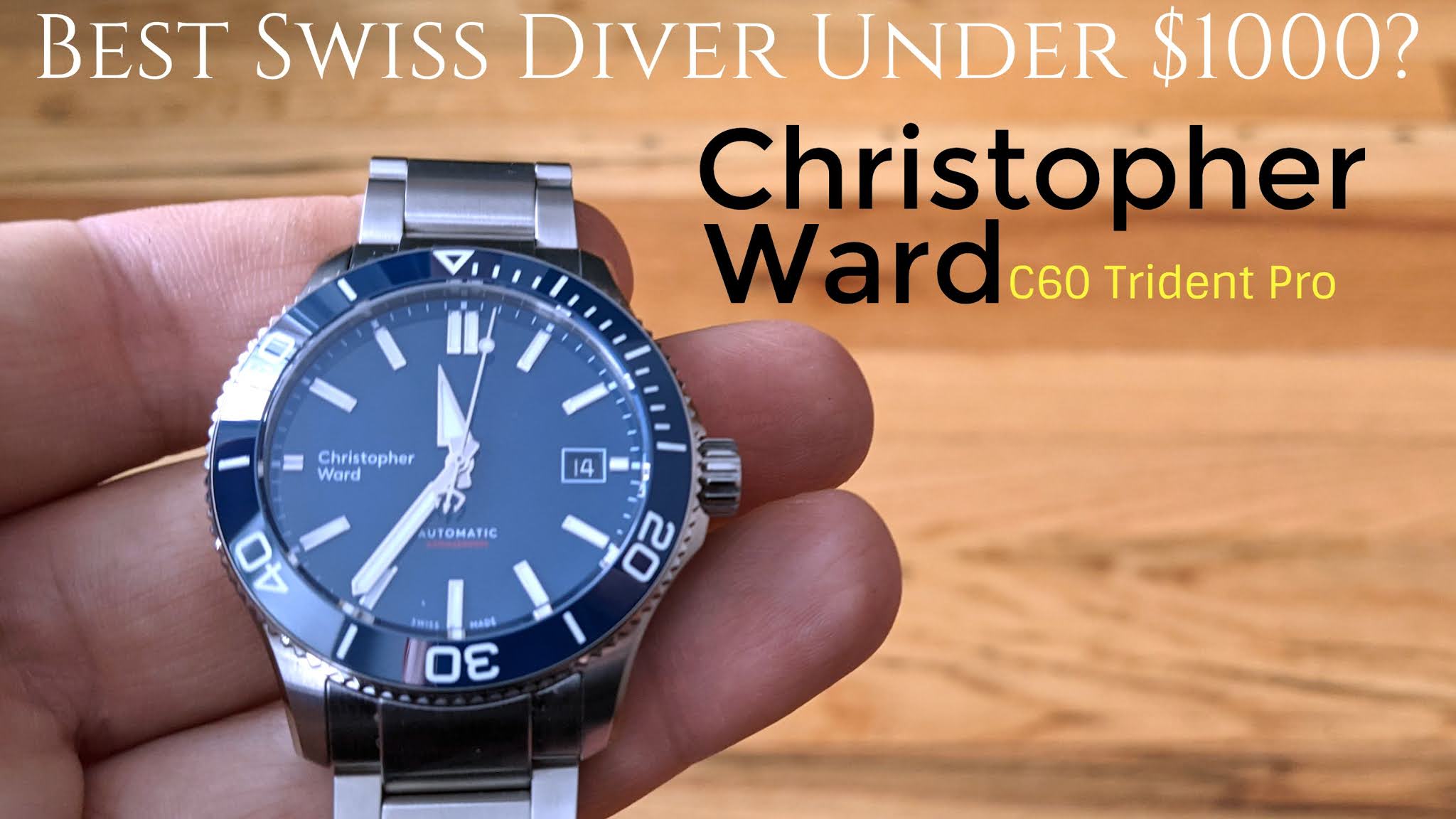 Best Entry Level Swiss Diver Under 1000 Christopher Ward C60 Trident Pr...