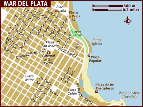 Mar del Plata Mapa Imagen | Mapa de Argentina Completo