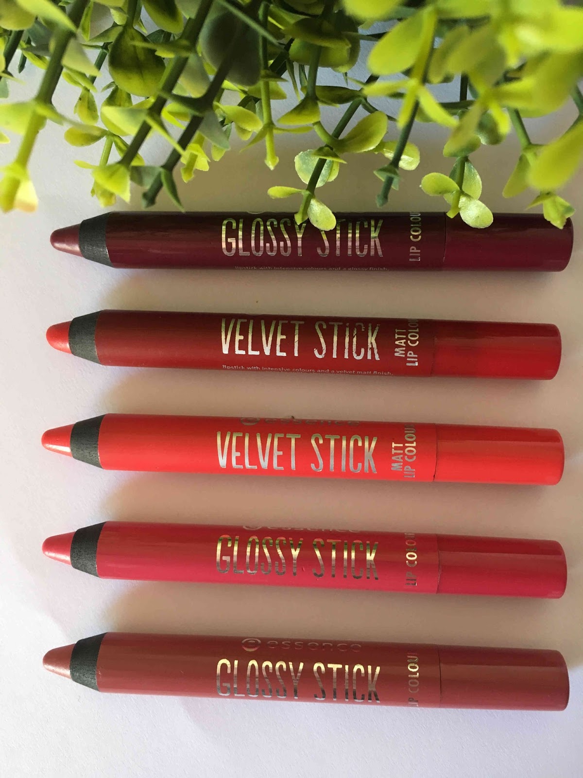 Melanie's Nook Review Essence Glossy & Velvet Sticks