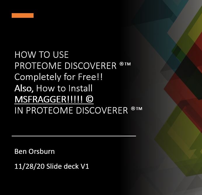 Proteome Discoverer 2.5