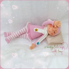 crochet sleeping doll