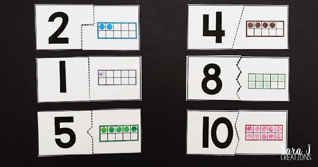 Download these FREE ten frame counting puzzles. Perfect for preschoolers learning to count and kindergartners learning to subitize.