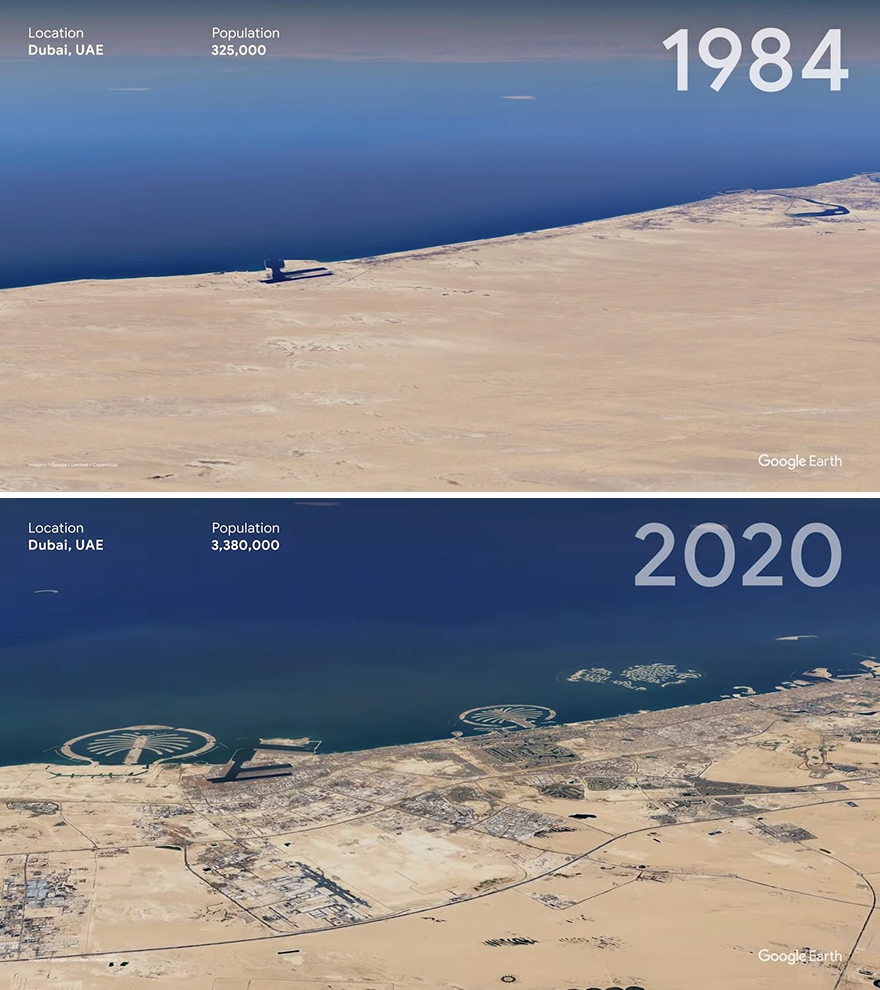 Дубай за последние 30 лет