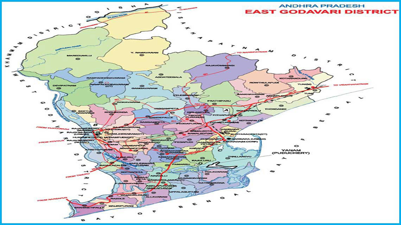 East Godavari Villages Map Villages In Andhra Pradesh, East Godavari
