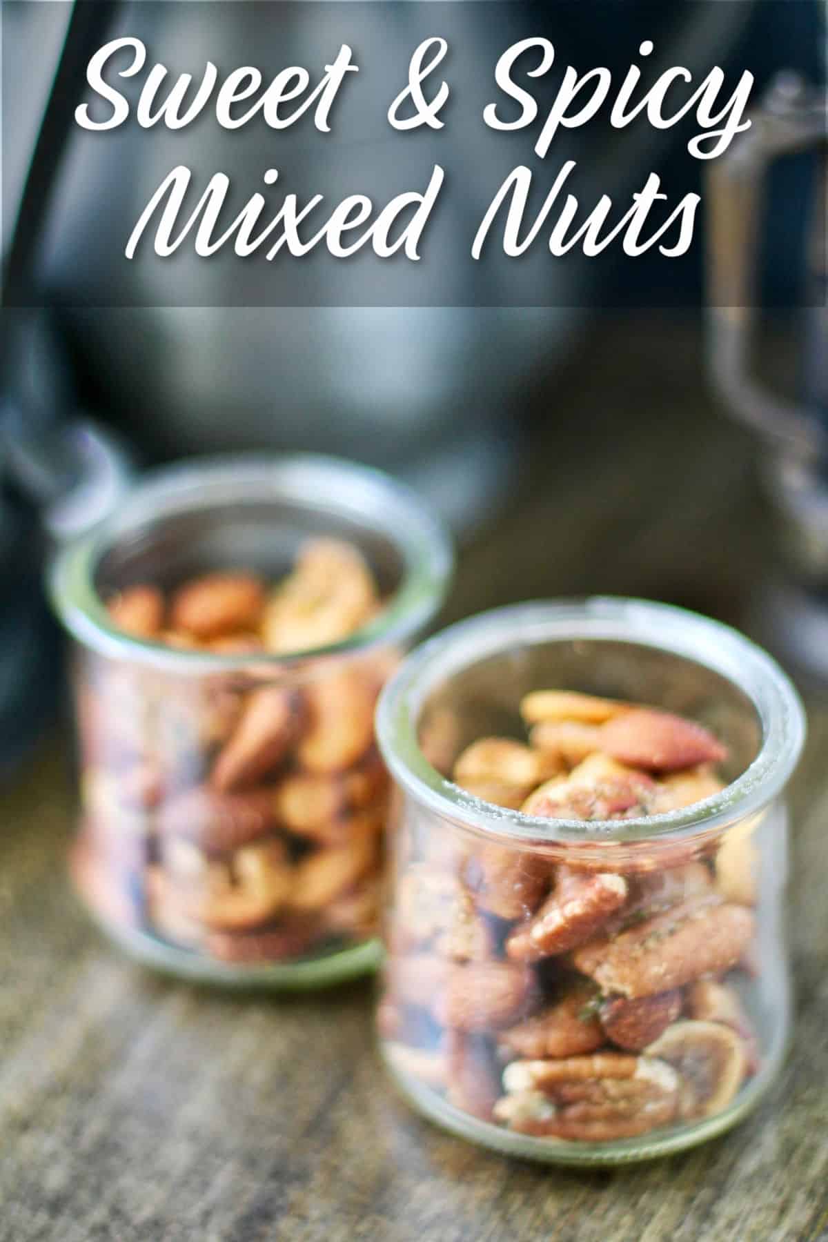 Sweet and Spicy Roasted Nuts appetizers.