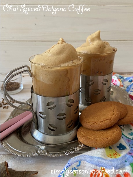 Chai Spiced Dalgona Coffee | simply.food Chai Spiced Dalgona Coffee | simply.food