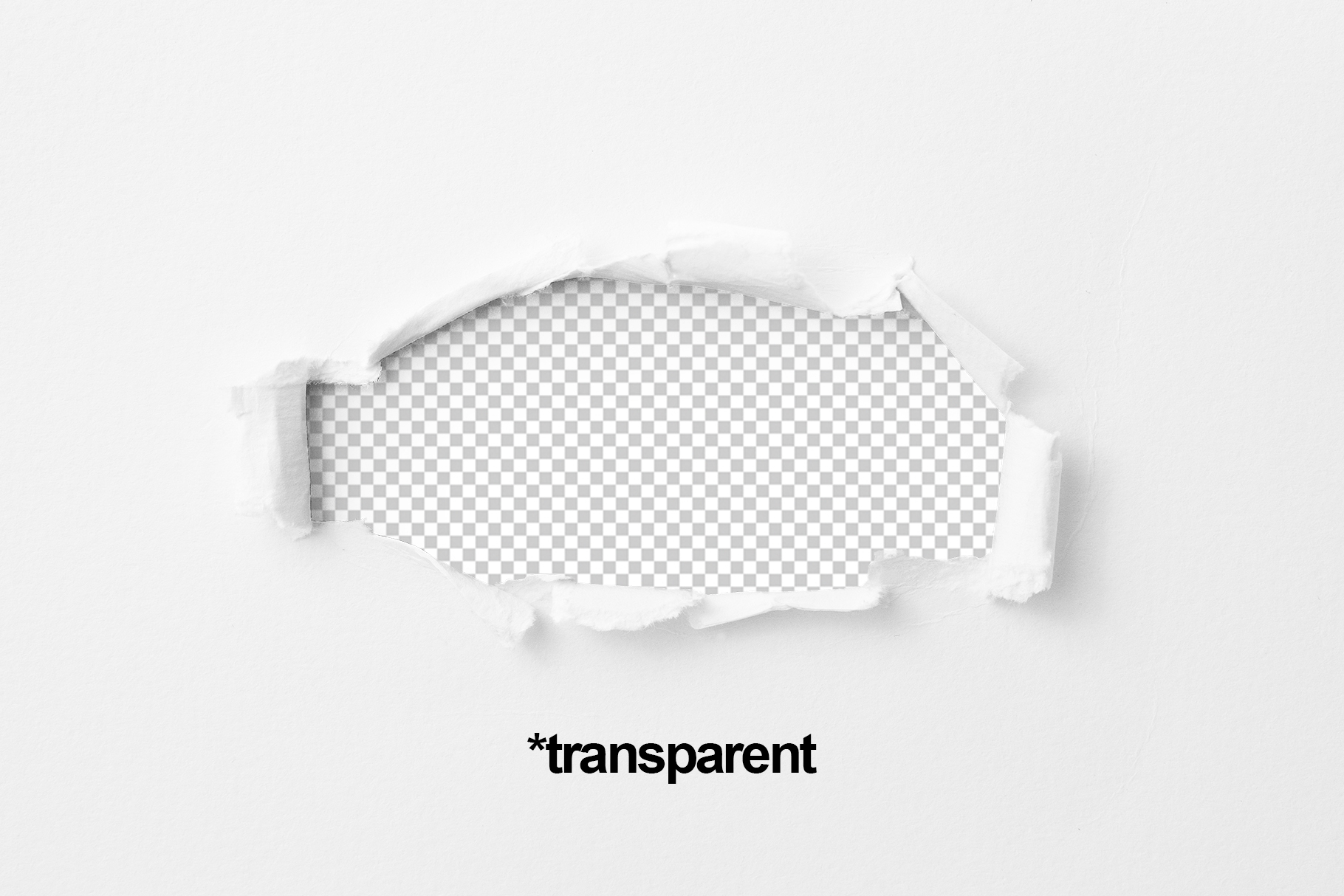 Ripped paper png transparent background