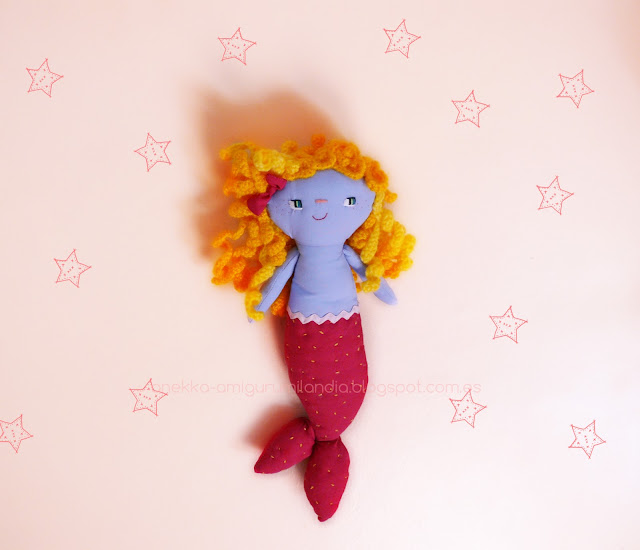 mermaid rag doll