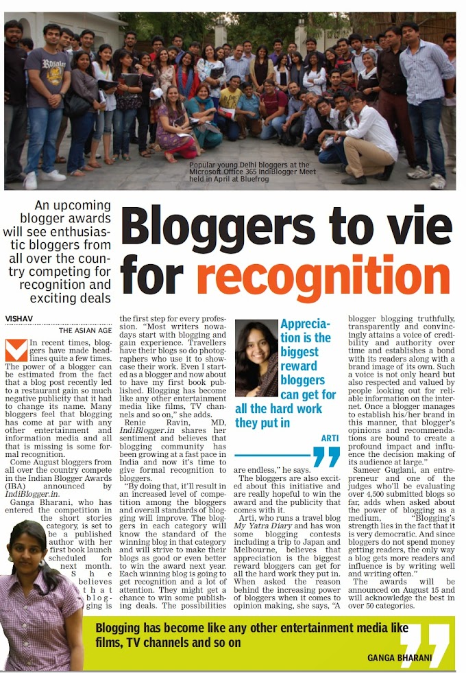 Featured in 'The Asian Age', New Delhi