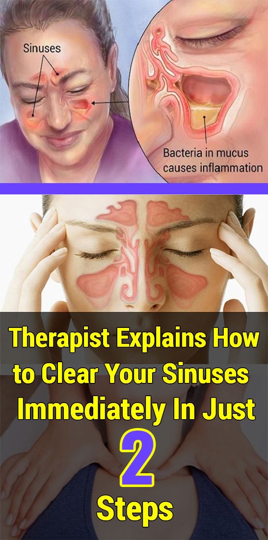 Here’s How to Clear Your Sinuses Quickly In Just Two Steps WOMEN'S