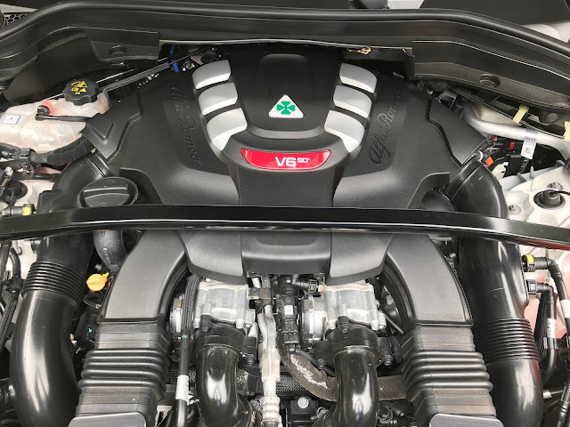 2018 Alfa Romeo Stelvio Quadrifoglio engine