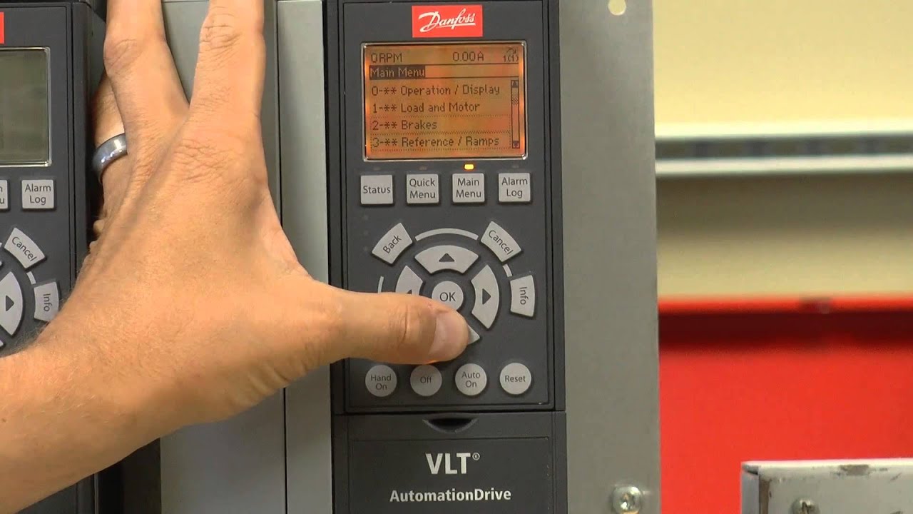 DANFOSS FC304 VFD DRIVE PARAMETER SETTINGS