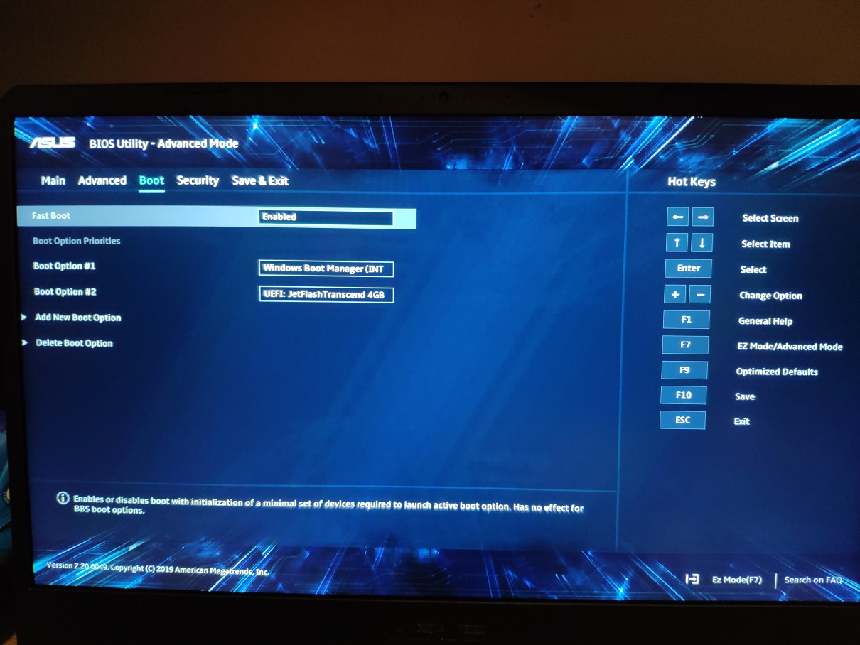 Bios menu unlocked for ASUS TUF Gaming FX505DU 239