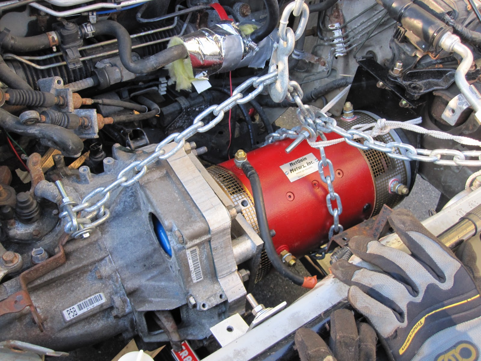 2001 Civic EX EV Coupe Conversion Installing the Warp 9