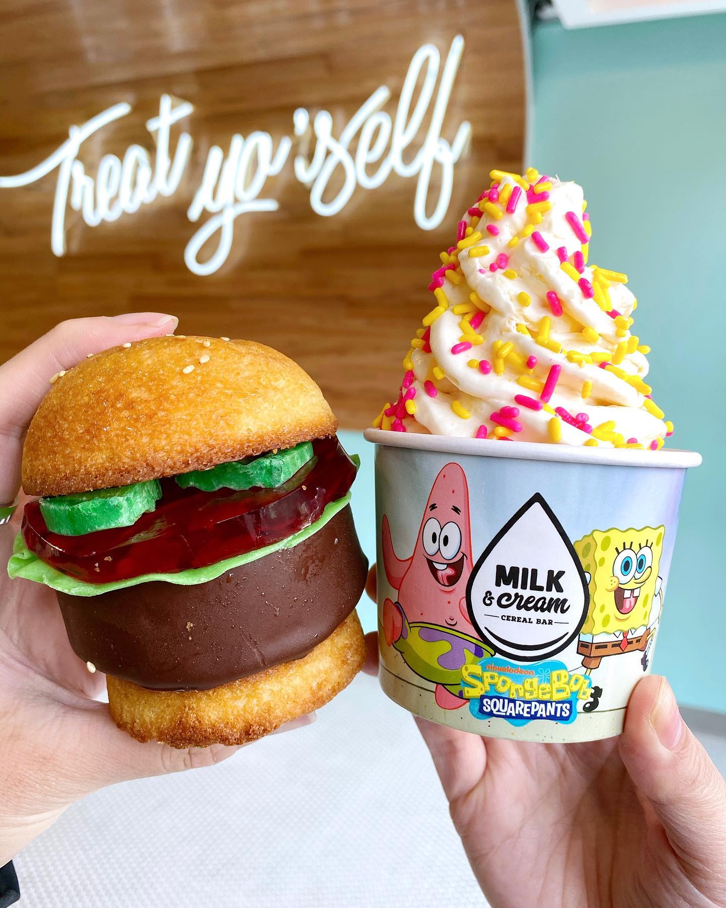 NickALive! Milk & Cream Celebrates 'SpongeBob SquarePants' with