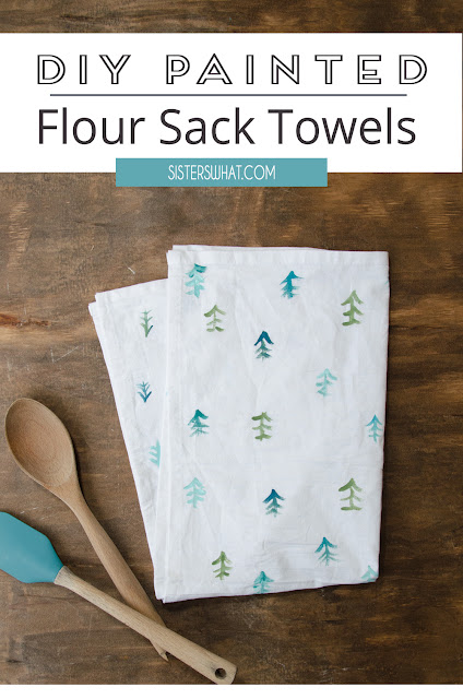 how to paint on dish towels