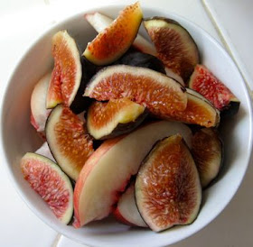 last fruits of summer, fig, nectarine