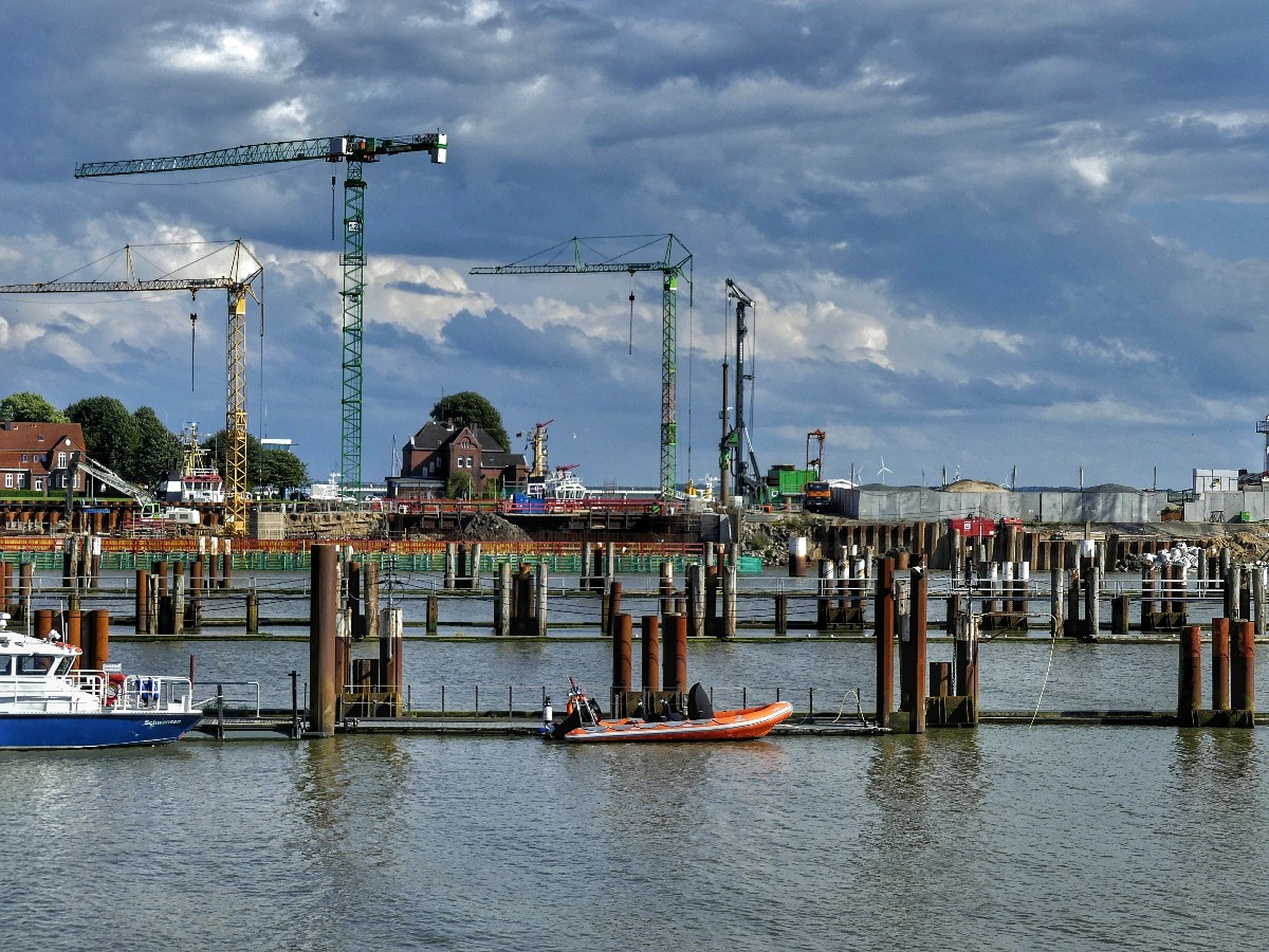 Fotografie....: Die Schleuse in Brunsbüttel