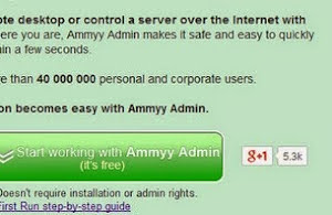 Ammyy Admin remote screen sharing software