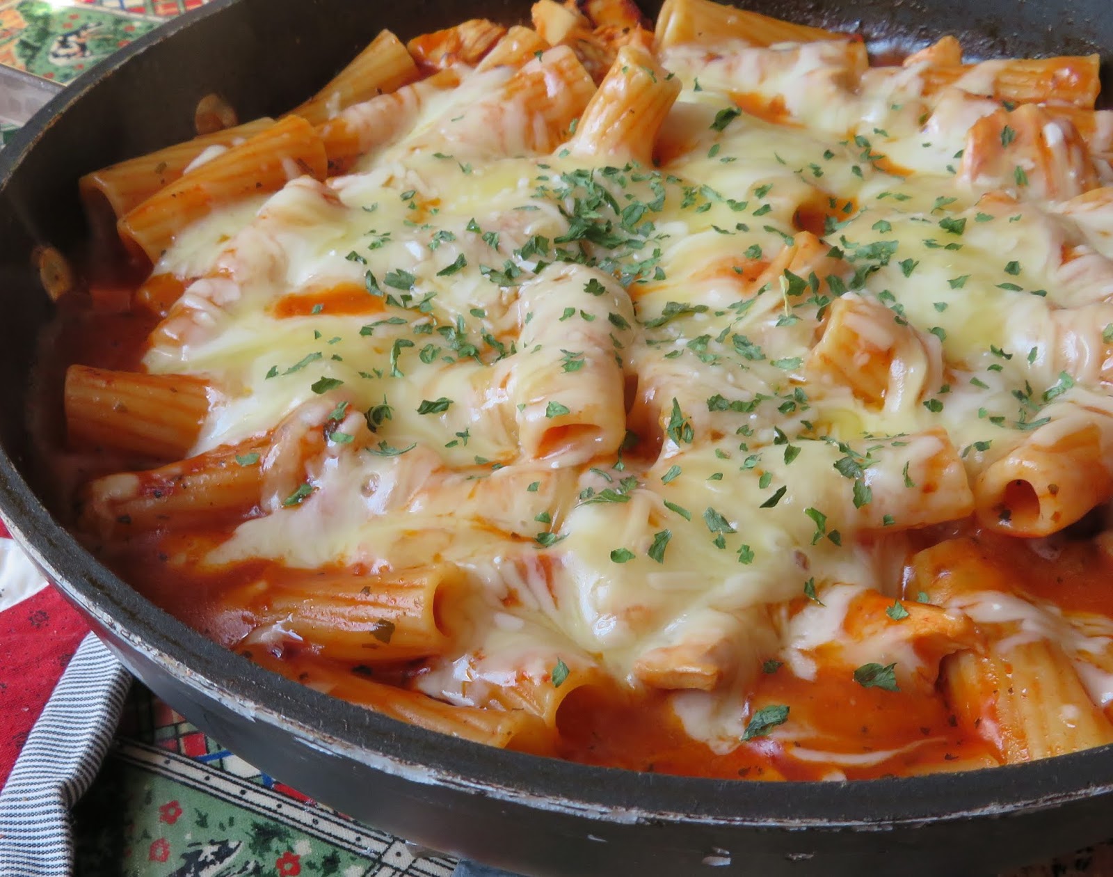 Chicken & Parm Pasta Skillet | The English Kitchen