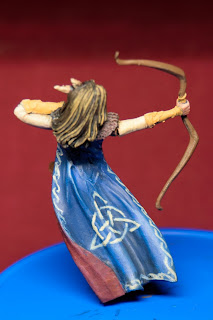 The cloak pattern looks nice and clean Fully base coated model - back