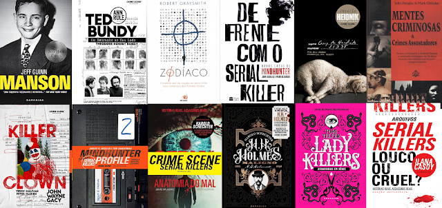 Os livros mais assustadores sobre serial killers, crimes e assassinatos reais! 