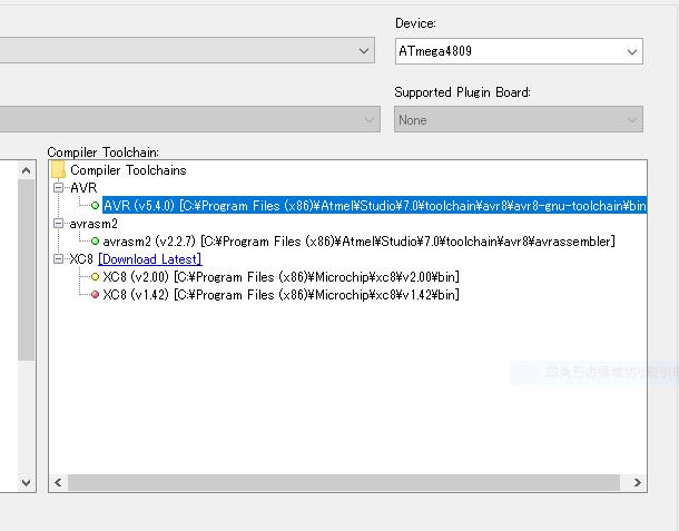 ATmega4809(megaAVR0)を試す