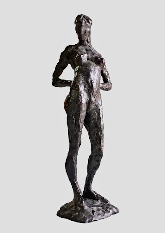 Edith Lafay sculpture bronze Julie debout
