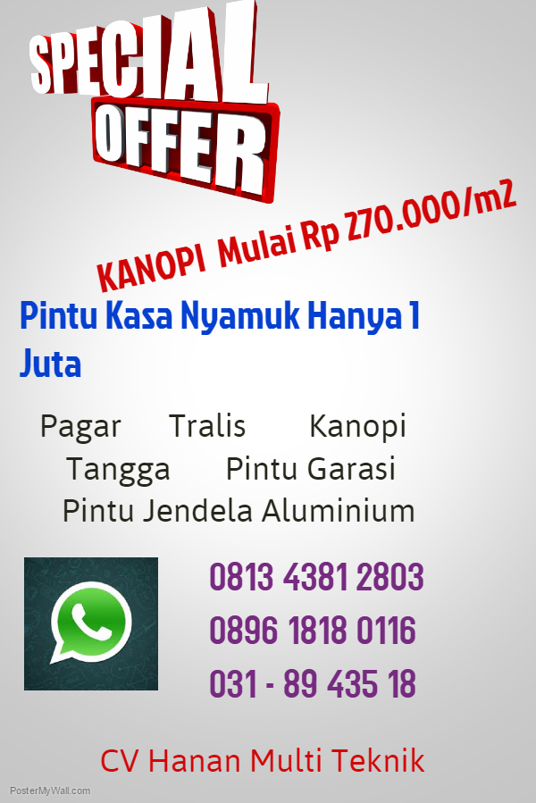 TELP :0813-4381-2803 Spesialis Kanopi, Pagar dan Warung Kontainer: TELP