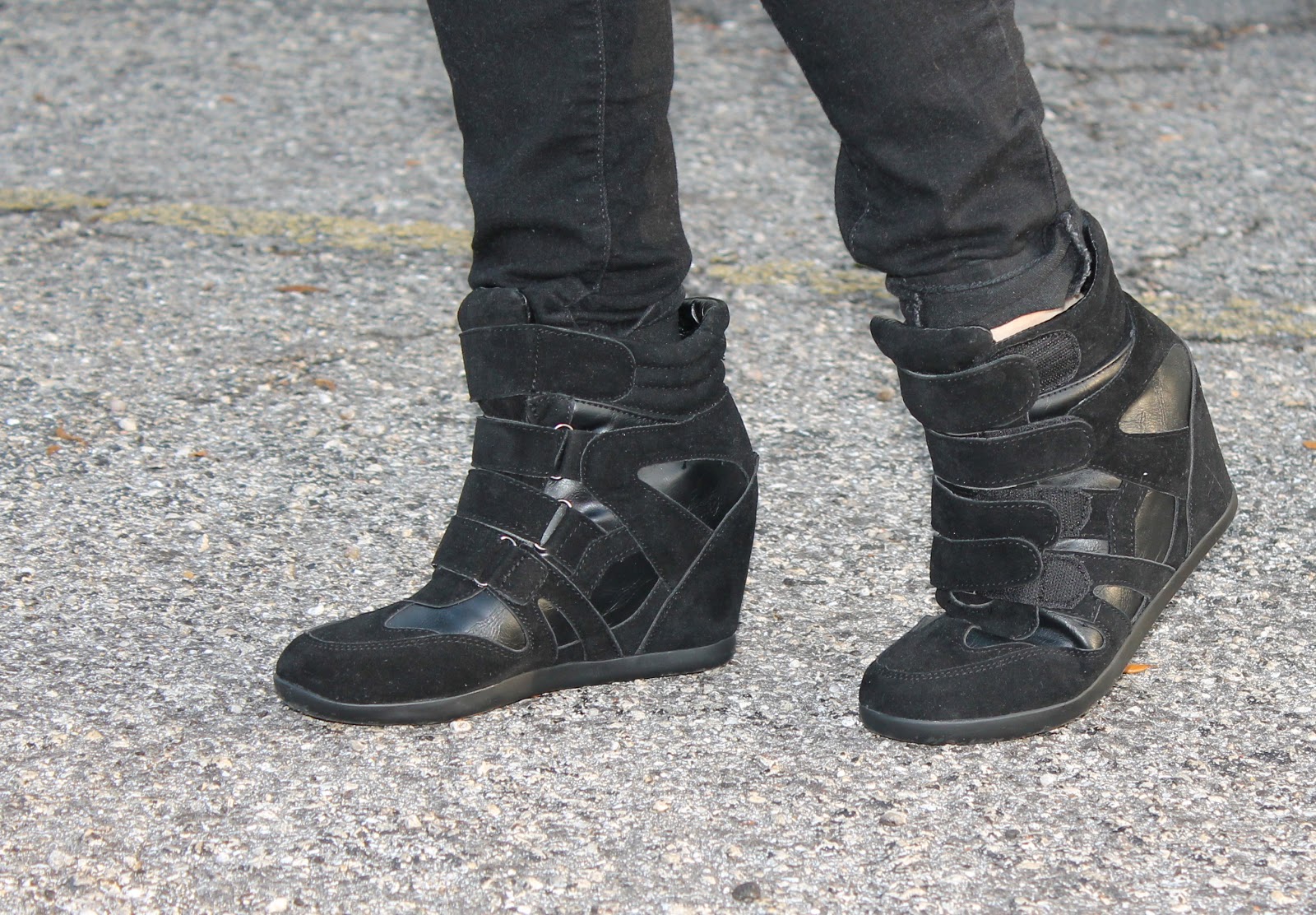 black wedge sneakers target