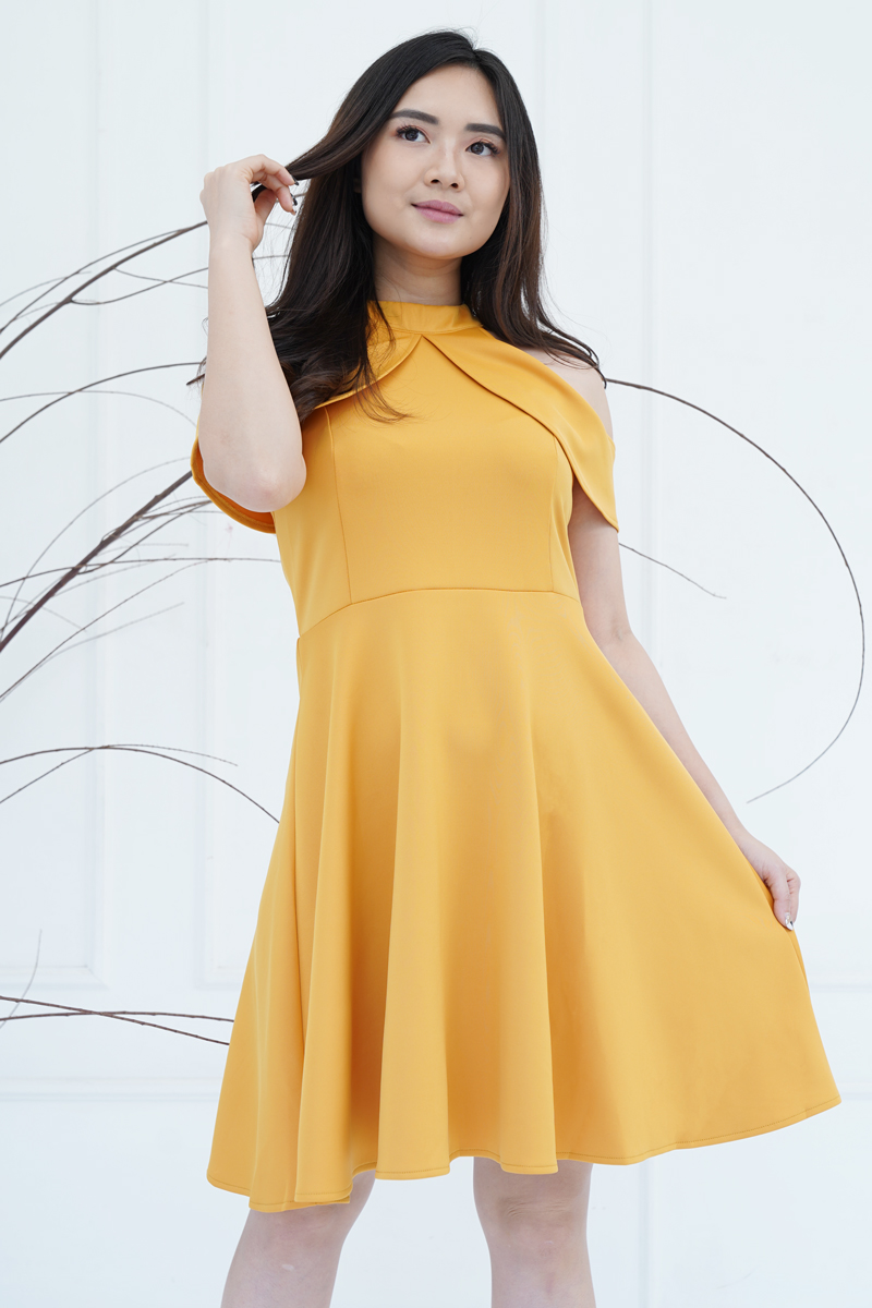 KOREAN SHOULDER DRESS