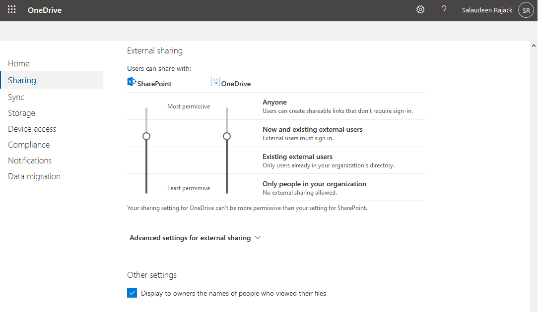 How to Enable External Sharing in OneDrive for Business? SharePoint Diary