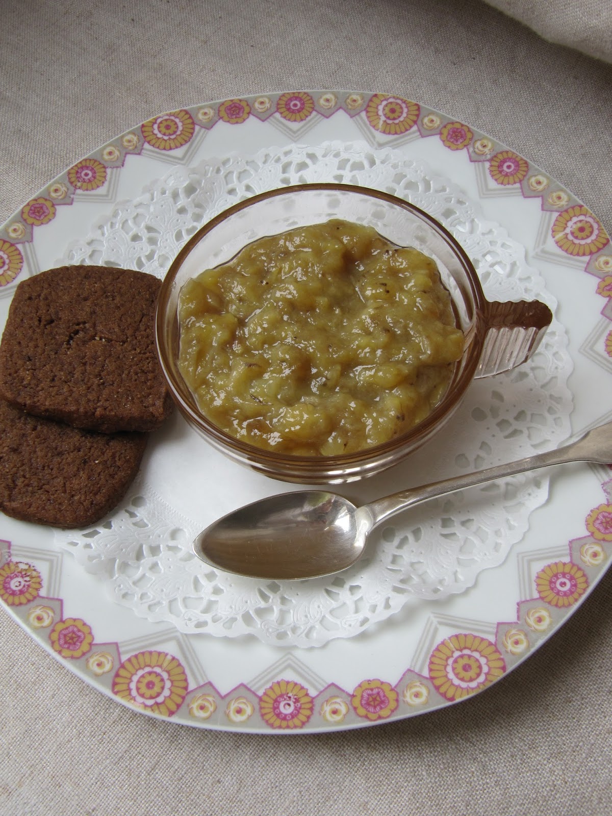 La cuisine d'ici et d'ISCA Compote de bananes au sirop d'érable